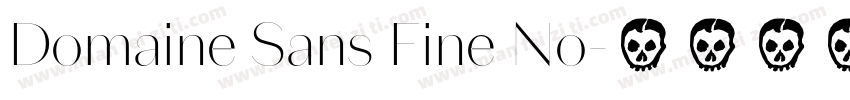 Domaine Sans Fine No字体转换
